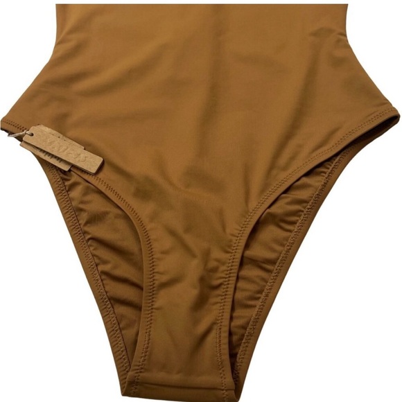 SKIMS Swim Sleeveless One Piece Almond Women’s Small - Picture 5 of 15